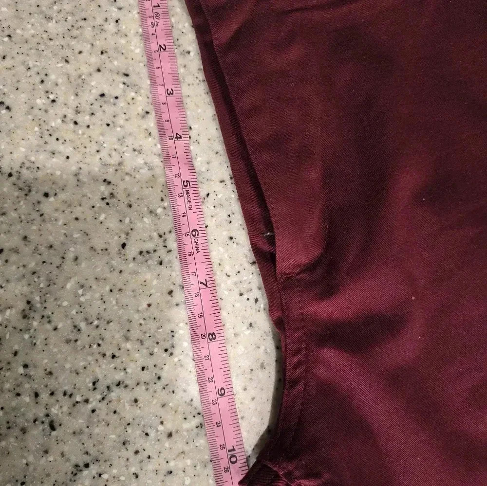Zara Man Pants Size 34 Purple Cotton Stretch Made In Turkey Capris YGI N2-301 - Picture 11 of 12